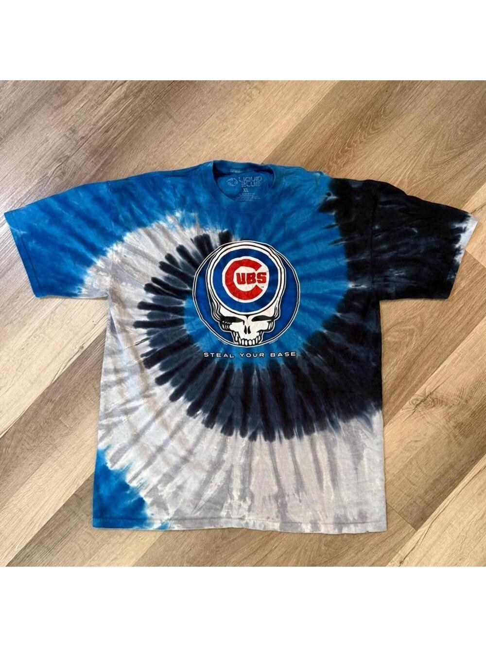 Chicago Cubs Grateful Dead tie-dye t-shirt #MLB #baseball size XL